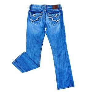 Big Star Maddie y2k ladies low rise bootcut jeans size 28x33
